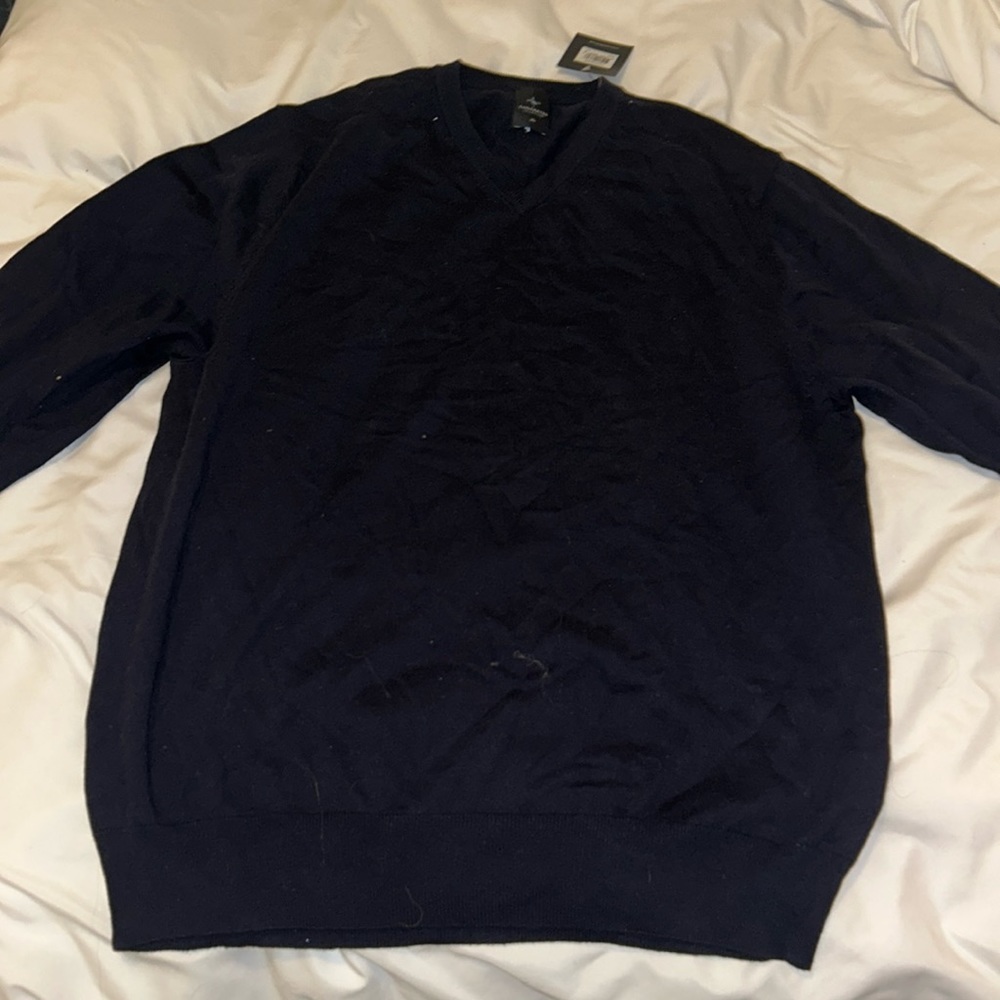 NWT 100% cotton vneck men's Tailorbyrd sweater XL